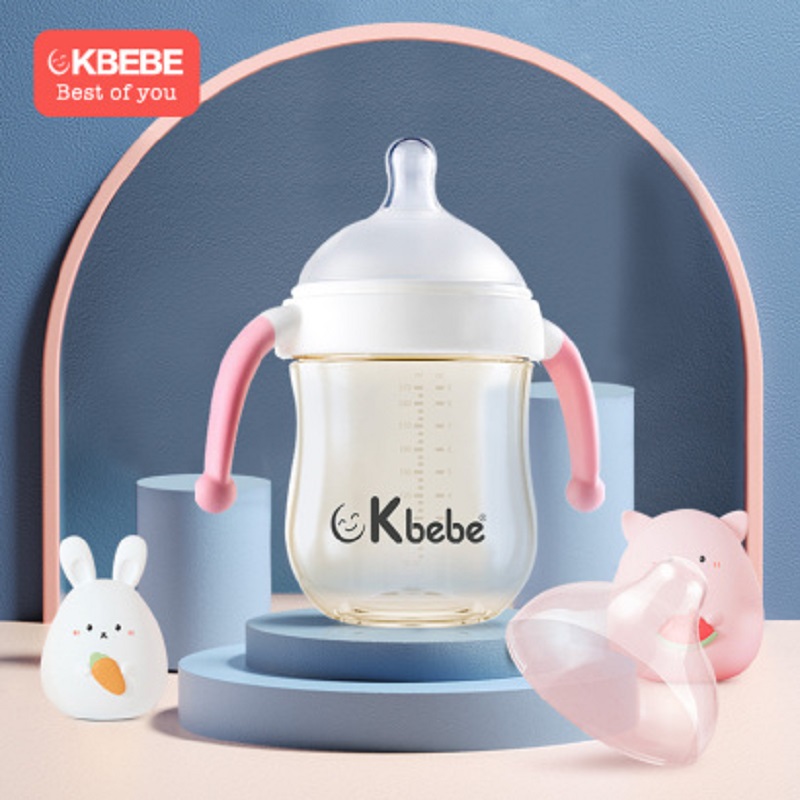 【品牌直供】CKBEBE大口径仿母乳ppsu奶瓶耐摔300ml粉蓝均发JPY带授权招加盟代理