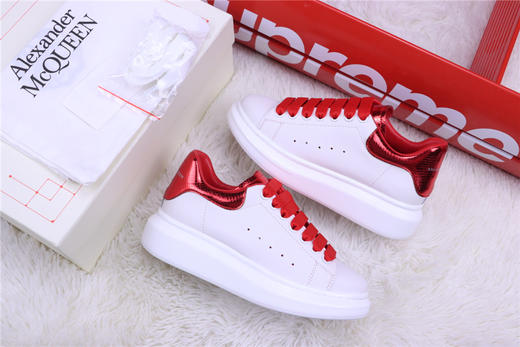 麦昆系列 】Alexander McQueen/麦昆 亚历山大麦昆厚底板鞋 红蛇色  蓝蛇色 黑蛇色 商品图0