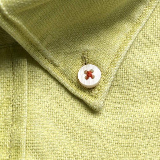 Marco Azzali 荧光黄珠地面料长袖衬衫 C3624800 商品图2