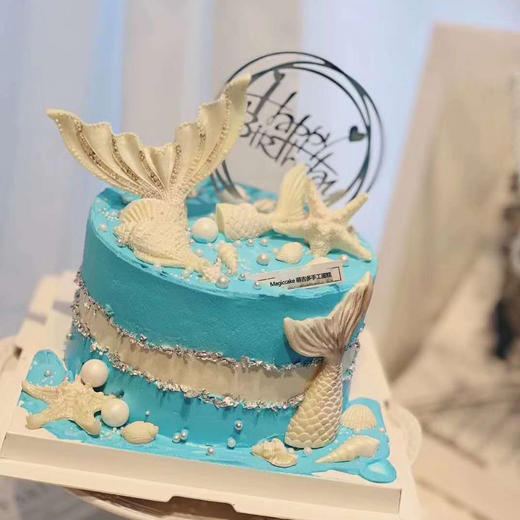 蓝色海洋水果蛋糕-m1061