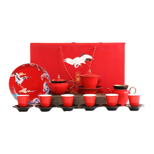 【采购专享】宫里的世界&南山匠人 宫鹤宫礼 茶具套装 商品图8