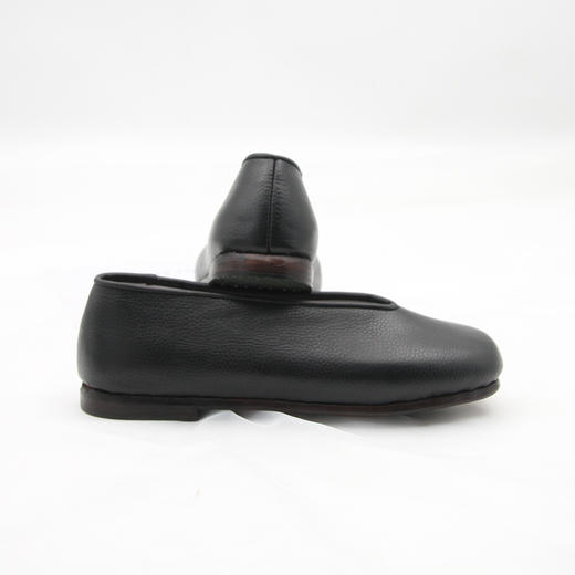 内联升男鞋手工单鞋皮便镶芯荔枝纹小元口鞋7138A 商品图4