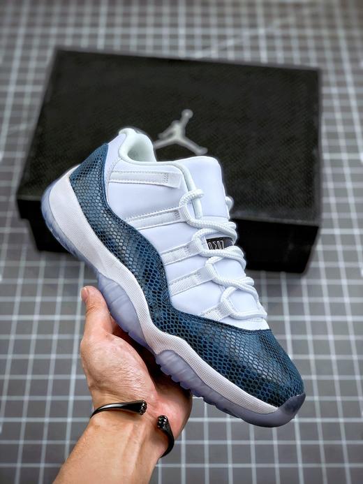 Air Jordan 11 Low “Navy Snakeskin”  AJ11蓝蛇 午夜蓝 / 蓝蛇纹 货号：528895-145 Size：36-46 商品图0