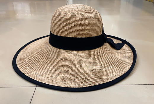 经典百搭拉菲草帽子手工编织
