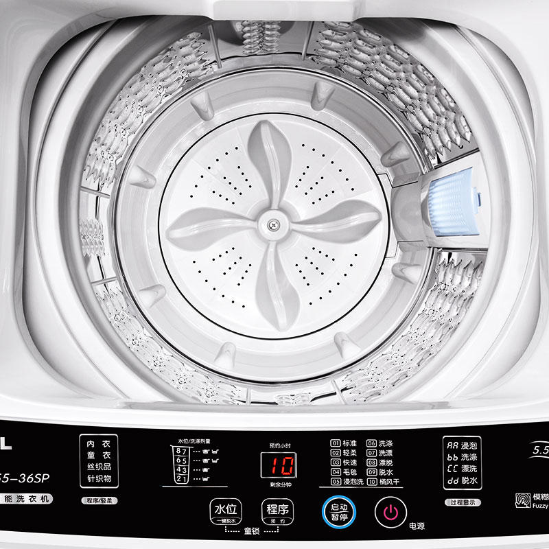 【tcl洗衣机】tcl xqb55-36sp亮灰色 5.