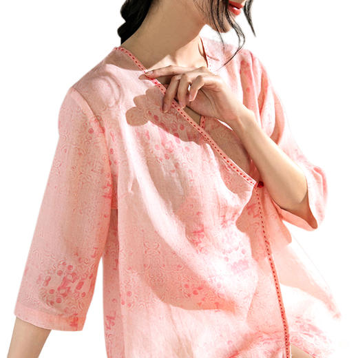 裁缝学苑 AG70文艺复古经典V领中式盘扣上衣女服装纸样裁剪图纸 商品图5