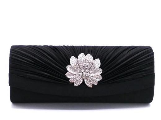 XGS021913新款潮流时尚褶皱镶钻手拿包 商品图2