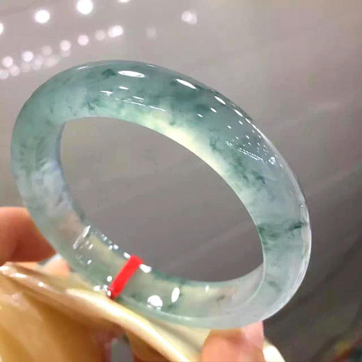 OCMY-冰种翡翠缅甸贵妃玉手镯正圈宽版飘花玉镯子女款 商品图2