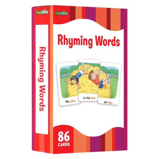 押韵词闪卡 英文原版 Flash Kids Rhyming Words Flash Cards 英语单词学习卡片 英文启蒙高Q效闪卡 进口正版英文版 商品图0
