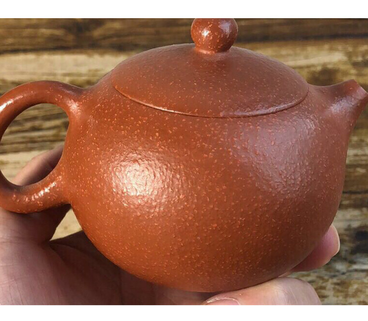 青山精选宜兴正宗原矿梨皮朱泥西施手工紫砂壶qy