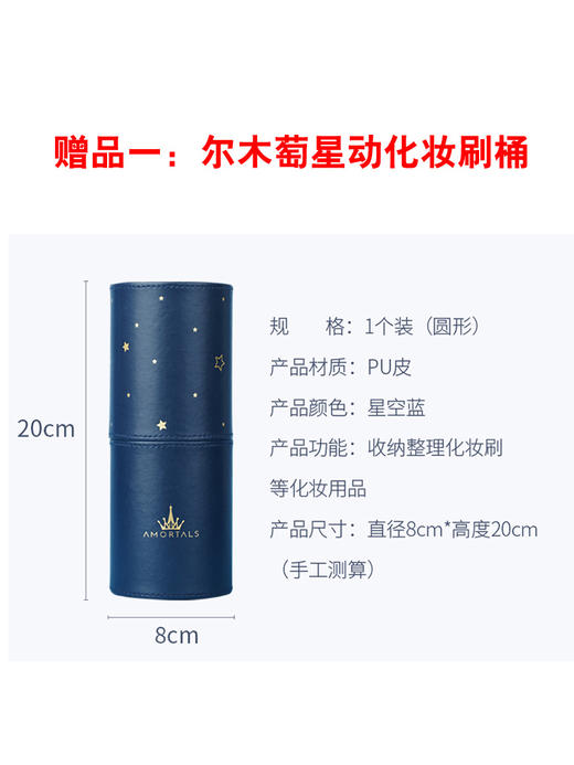 【门店直发】AMORTALS尔木萄 星动化妆刷套装12支装（送收纳包+桶） 商品图3