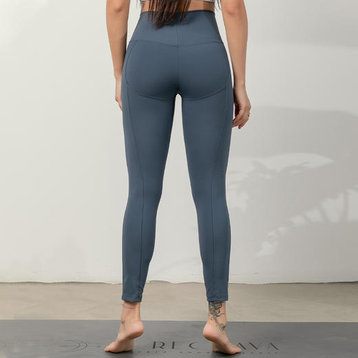 芮柯lrecnava提臀健身裤女弹力紧身速干跑步运动裤高腰收腹瑜伽裤