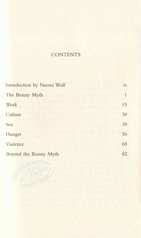 【中商原版】The Beauty Myth (Vintage Feminism Short Edition) 英文原版 纳奥米·沃尔夫：美貌神话（女性主义经典短篇）Naomi Wolf 商品图4