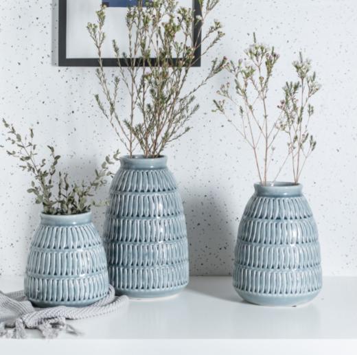 【花瓶】陶瓷花瓶 裂纹釉欧式瓷器 装饰家居创意插花器 玄关摆件花器艺术 商品图0