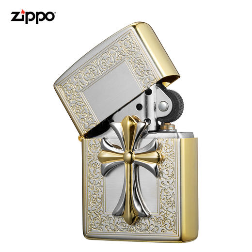 zippo打火机正版原装克罗心十字信仰zbt517a