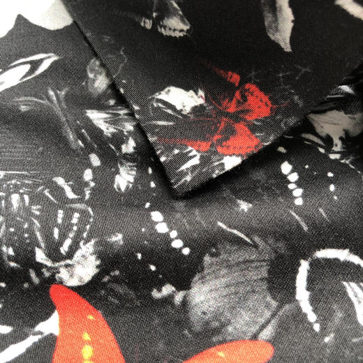 Marco Azzali 蝴蝶印花长袖衬衫 C3911200 商品图1