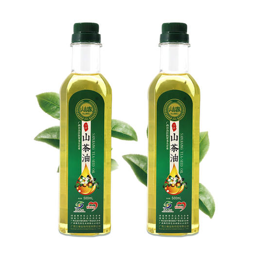 【三江产品】广西三江特产山椿山茶油500mlx2瓶