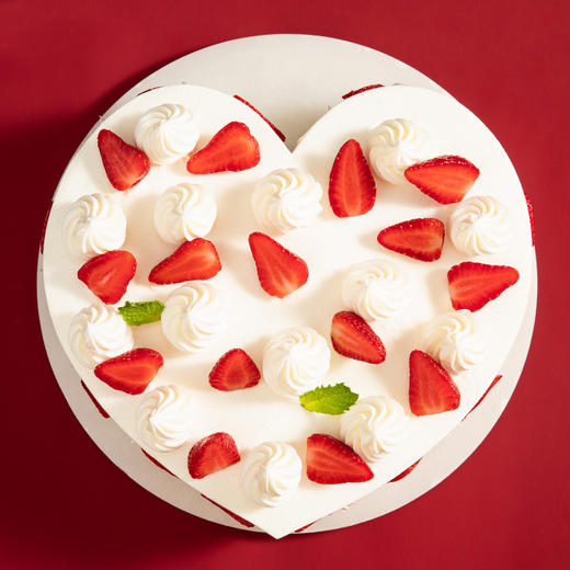 【新品尝鲜118元】2磅雪见莓莓 鲜甜可口的奶油草莓蛋糕（萍乡） 商品图5