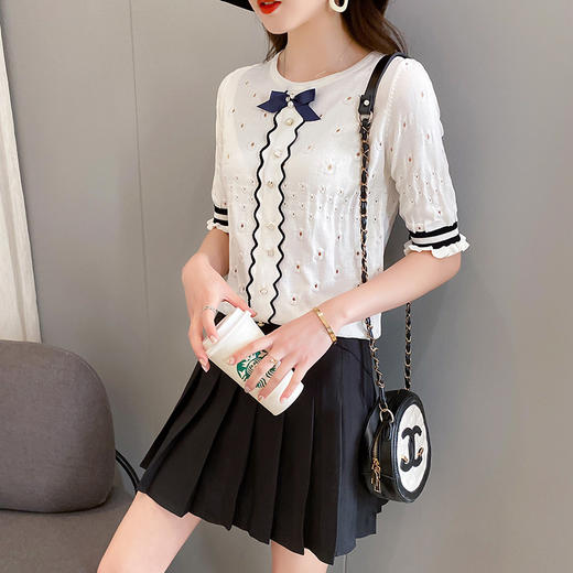 XC-9928网红新款  韩版小个子时尚休闲冰丝针织连衣裙子套装 商品图0