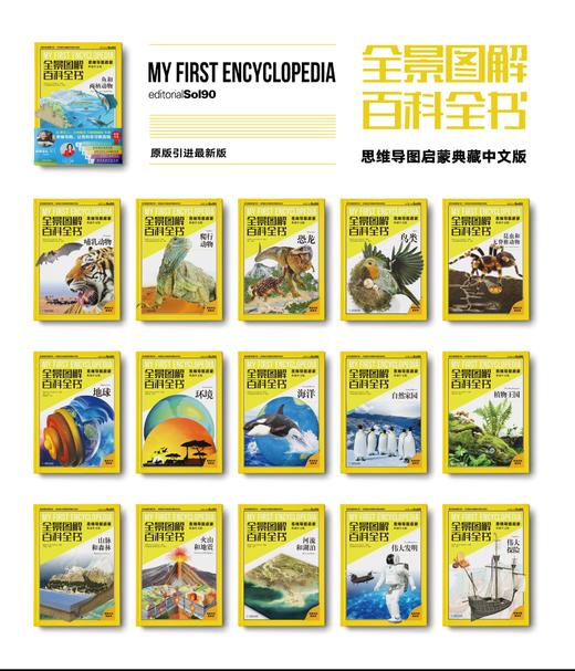 全景图解百科全书：思维导图启蒙典藏中文版【樊登老师直播推荐、欧阳自远院士推荐】每册赠一张思维导图 商品图1