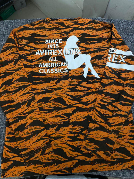 Avirex飞行员服必搭。长袖T恤！剪标正品 商品图9