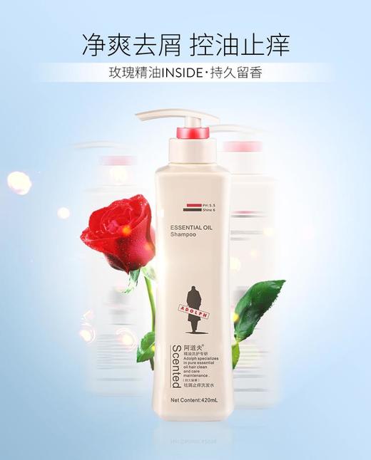 ADOLPH/阿道夫/精油香氛洗发水洗头膏420ml*2赠七件 控油清爽 男女通用控油祛屑柔顺发丝JPY带授权招加盟代理 商品图1