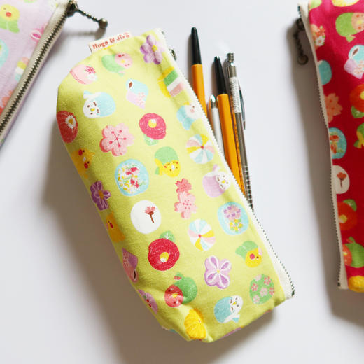 HUJI祤集笔袋风の花鹦鹉与果子 商品图0