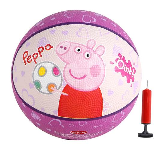 哈哈球小猪佩奇2号篮球儿童玩具 幼儿园亲子户外运动拍拍小皮球 商品图2