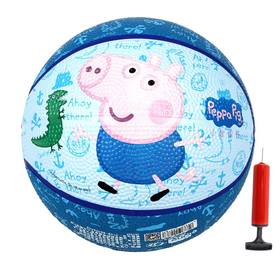 哈哈球小猪佩奇2号篮球儿童玩具 幼儿园亲子户外运动拍拍小皮球