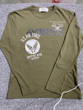 军潮！Avirex美军官方供应商！空军主题长袖T恤！标全。正品保真。