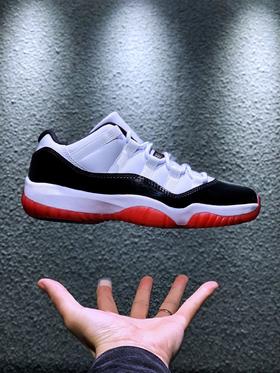Air Jordan 11 Low “White/Bred” AJ11黑‮外红‬线 黑白红 采购原‮碳装‬纤  原纸‮开板‬发 上‮极脚‬致 限‮原定‬盒 货号：AV2187-160