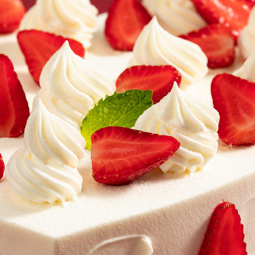 【新品尝鲜118元】2磅雪见莓莓 鲜甜可口的奶油草莓蛋糕（萍乡） 商品图6