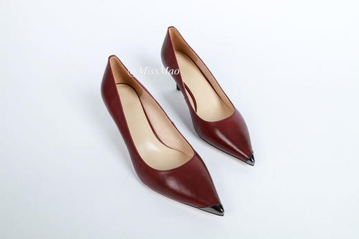 #特价#8/6.5/4.5cm金属头防踢提亮尖头细高跟鞋【清仓，不退不换】 商品图3