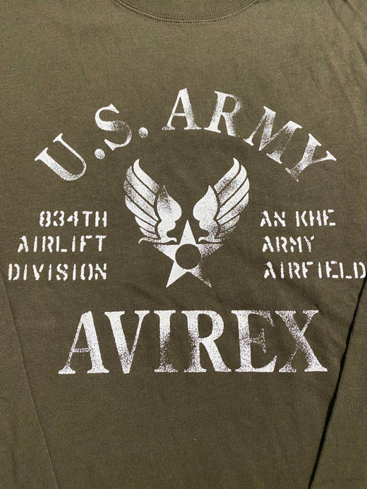 军潮！Avirex美军官方供应商！越战空骑兵主题！长袖T恤！标全！正版保真！ 商品图11