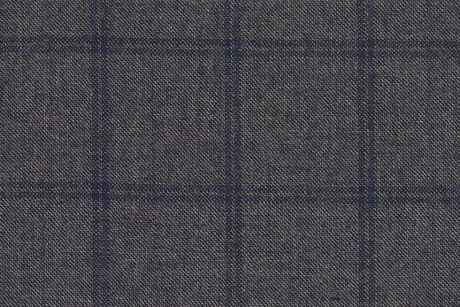 WT67596-901 纯毛高支花呢 【灰色 蓝色 大格 板司呢 W100】(902) 商品图0