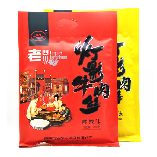 四川特产【新卤冠灯影牛肉丝318g】老四川特产零食买二送一 商品图3