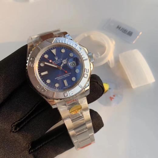 N厂904钢版劳力士游艇名仕，打造zui强YM，40X13mm，2824和正3135自动机械机芯，904L精钢表壳表链，蓝宝石镜面，Chromalight夜光长效蓝色亮光物料，折叠扣，904L不锈钢上 商品图7