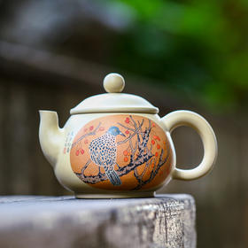 李由页  花鸟壶