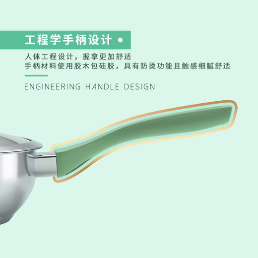 cizzle喜时玉石不粘锅平底家用炒菜煎牛排煎炒锅燃气电磁炉通用 商品图3