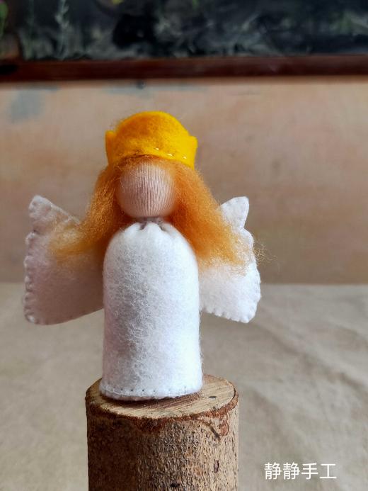 华德福手工 静静手工 生日故事偶 爸爸 妈妈 哥哥 妹妹 天使偶