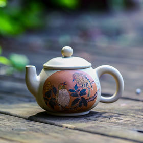 李由页  花鸟壶