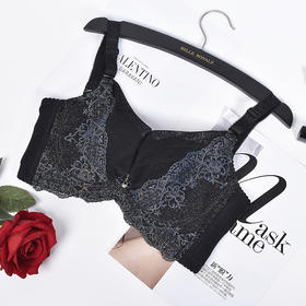 皇家丽美聚拢薄款有钢圈内衣深V性感刺绣调整型文胸W102-1