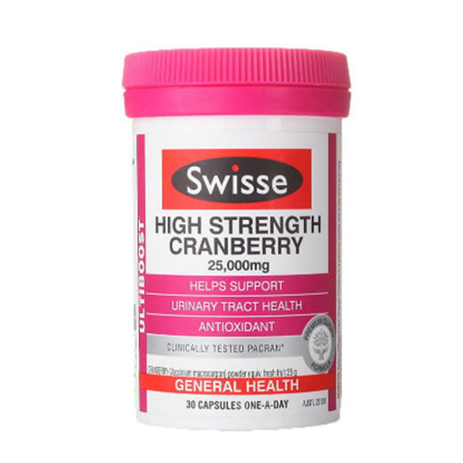 【跨境】澳洲swisse蔓越莓精华胶囊30粒（新老包装随机发） 商品图0