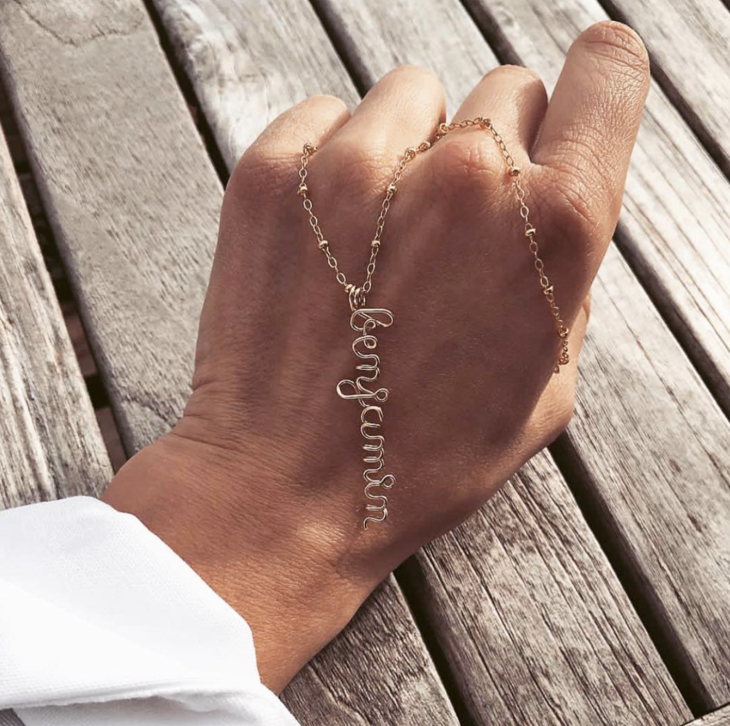 订购6周到atelierpaulin私人订制字母单词项链法国设计师