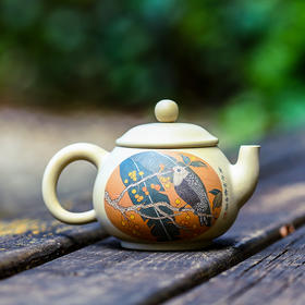 李由页  花鸟壶