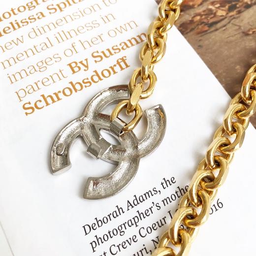 chanel香奈儿金银色双c腰链