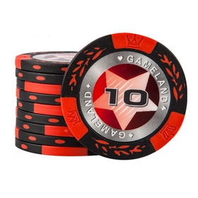 【桌游周边】黏土筹码(14克)-星光麦穗主题【100枚套装，赠送收纳盒】