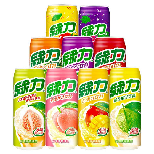 绿力果汁饮料台湾原装进口5罐