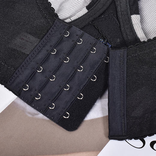 皇家丽美聚拢薄款有钢圈内衣深V性感刺绣调整型文胸W102-1 商品图5