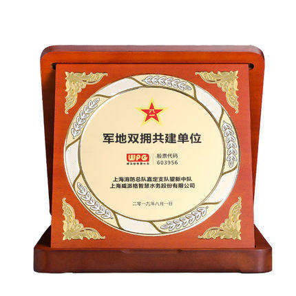 奖牌定制定做光荣退伍退休纪念品荣誉金箔牌匾木托奖品奖盘制作 商品图4